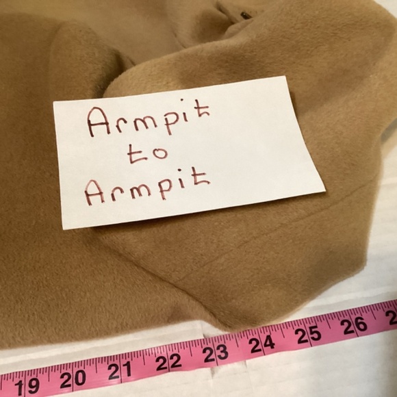 Coat Knee Length Wool Classic Camel Timeless Preppy Neutral Luxury Women’s SZ 16 - Picture 7 of 11
